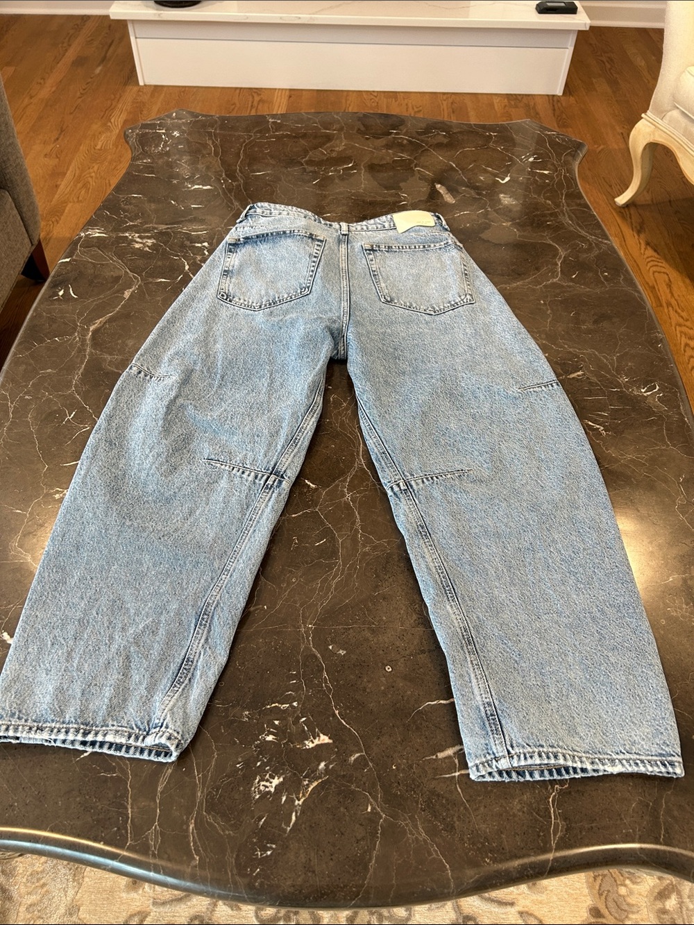 rag & bone Light Blue Barrel Jeans - Picture 9 of 11